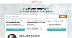 Desktop Screenshot of breakoutcamp.com